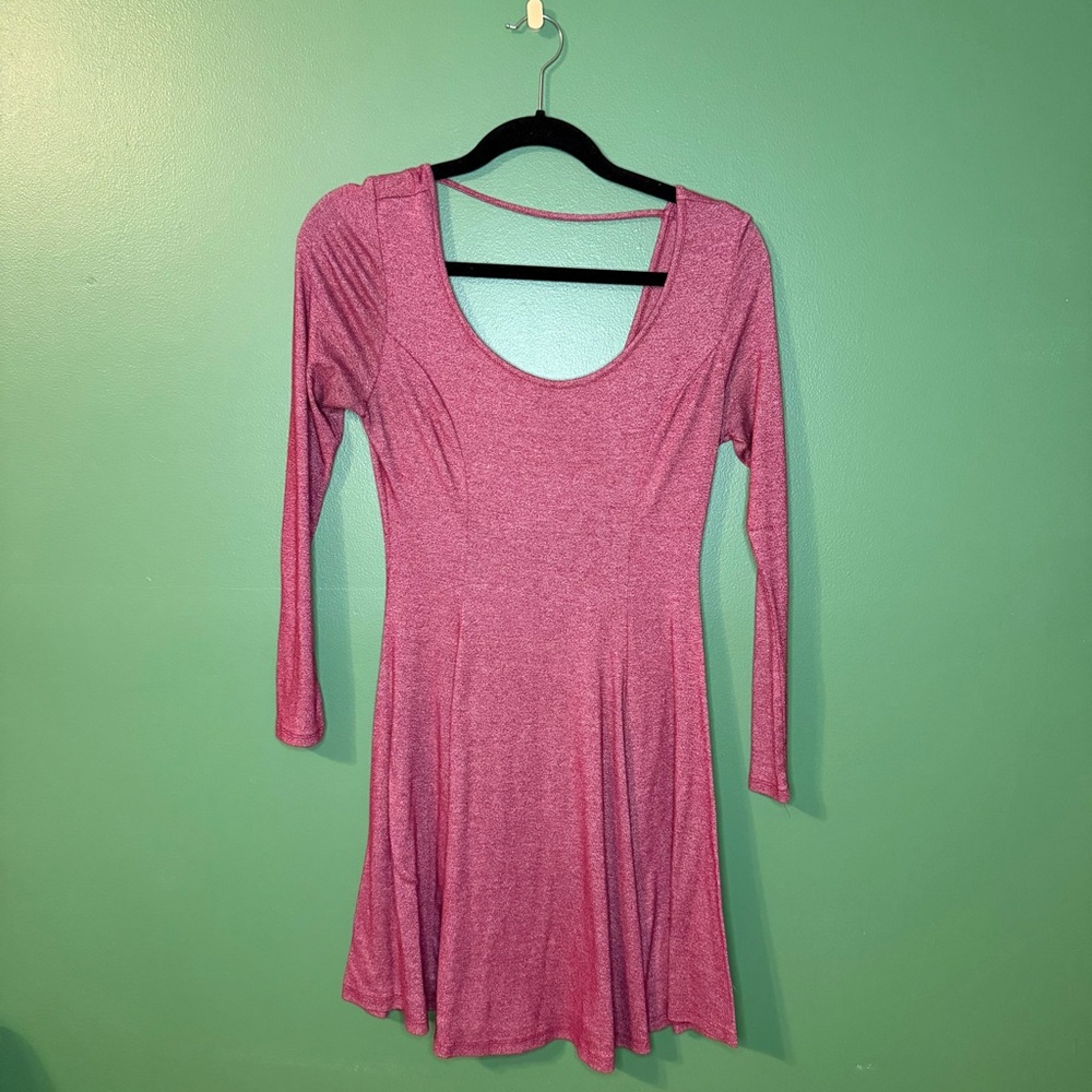 Acemi Fuchsia Long Sleeve Dress